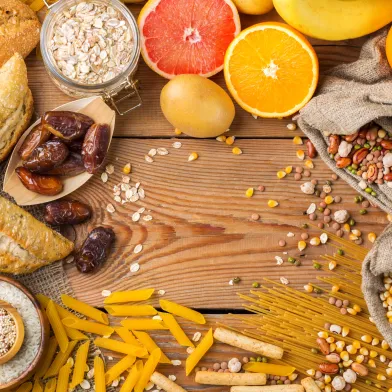 assortment of healthy low carb raw foods