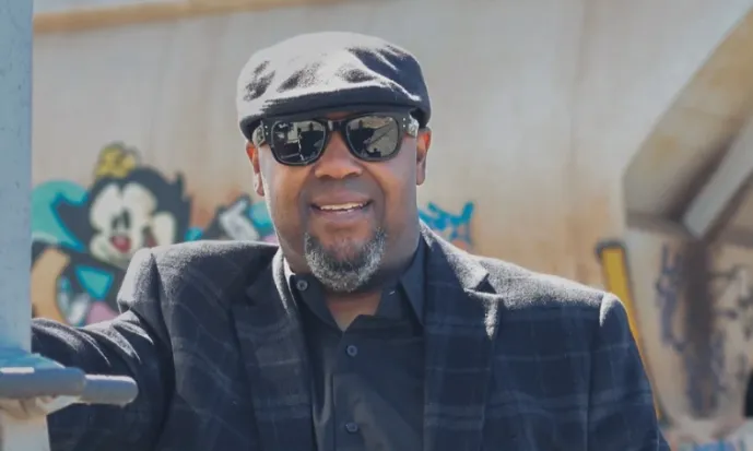 Photo of Sterling in sunglasses