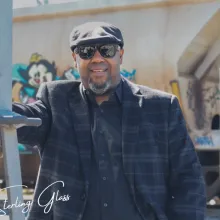 Photo of Sterling in sunglasses