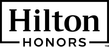 Hilton Honors logo in black